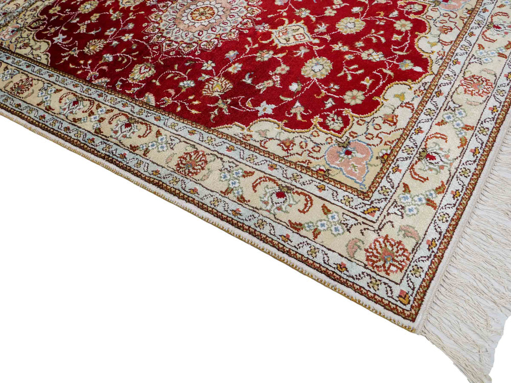 Seidenteppich - China Seide - 120 x 77 cm - rot