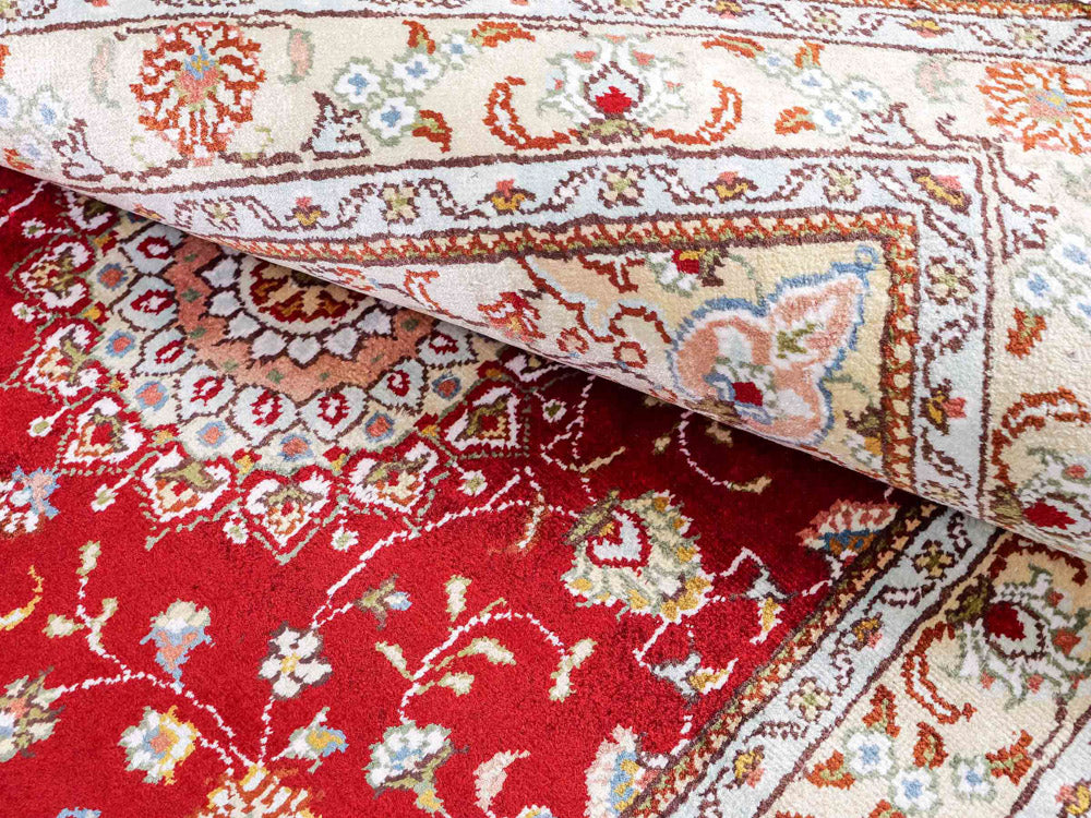 Seidenteppich - China Seide - 120 x 77 cm - rot