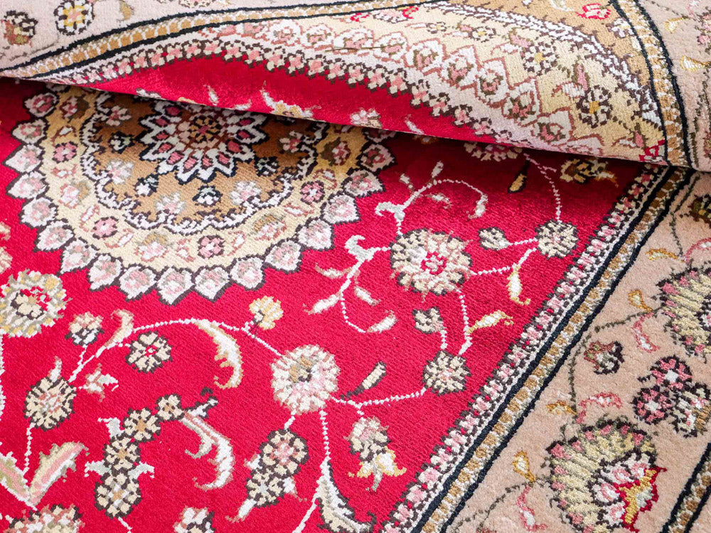 Seidenteppich - China Seide - 121 x 78 cm - rot