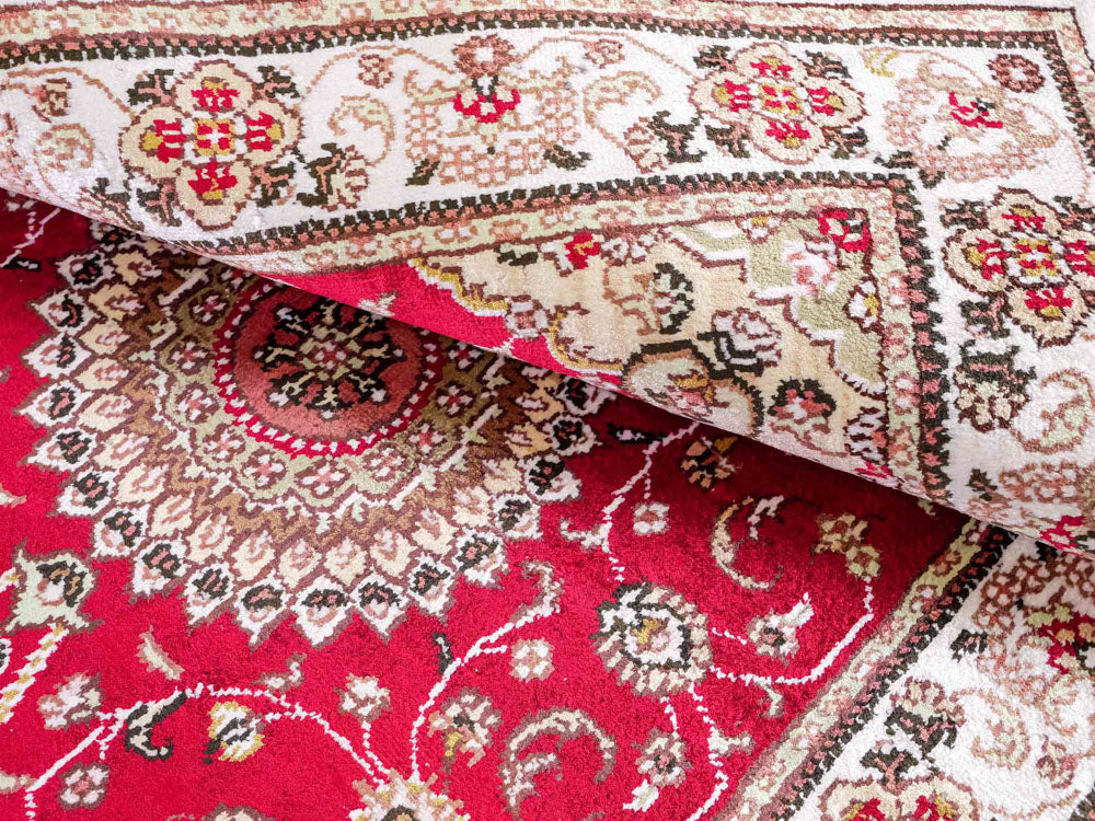 Seidenteppich - China Seide - 120 x 76 cm - rot