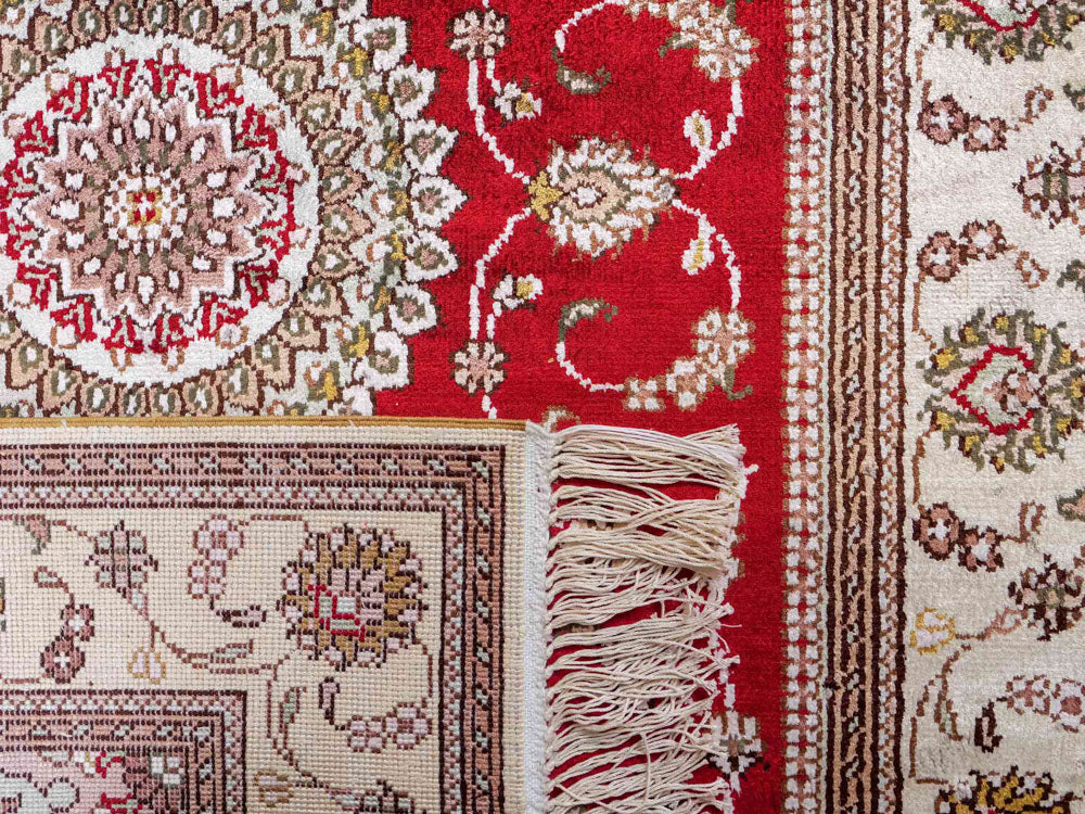 Seidenteppich - China Seide - 122 x 76 cm - rot