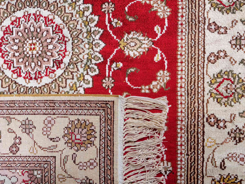 Seidenteppich - China Seide - 122 x 76 cm - rot