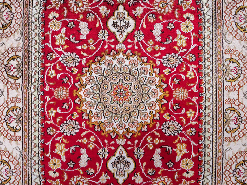 Seidenteppich - China Seide - 120 x 78 cm - rot