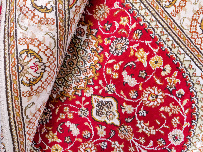 Seidenteppich - China Seide - 122 x 81 cm - rot