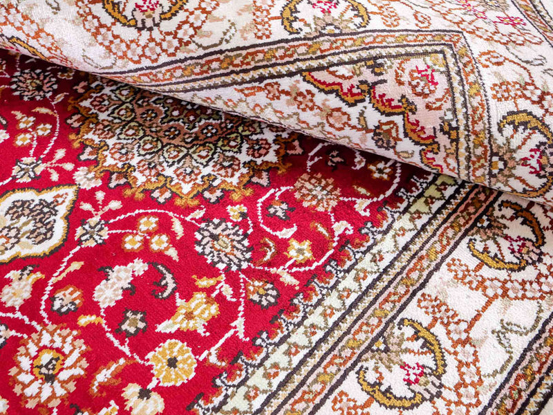 Seidenteppich - China Seide - 122 x 81 cm - rot