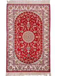 Seidenteppich - China Seide - 119 x 76 cm - rot