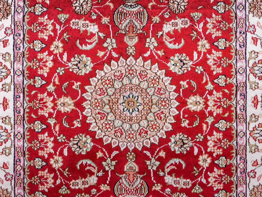 Seidenteppich - China Seide - 119 x 76 cm - rot