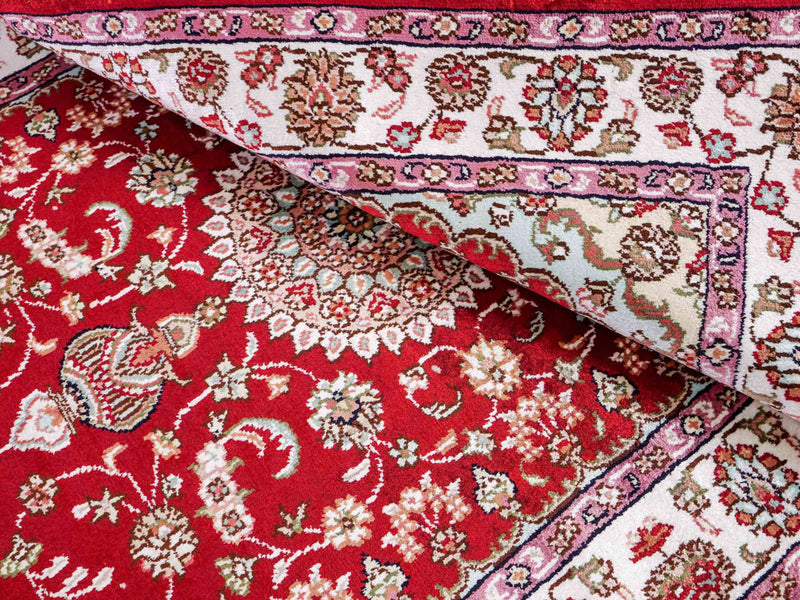 Seidenteppich - China Seide - 119 x 76 cm - rot