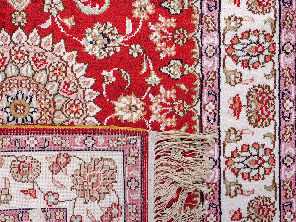 Seidenteppich - China Seide - 119 x 76 cm - rot