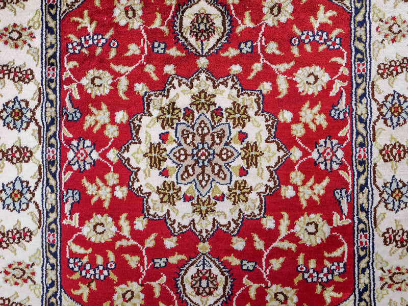 Seidenteppich - China Seide - 89 x 60 cm - rot