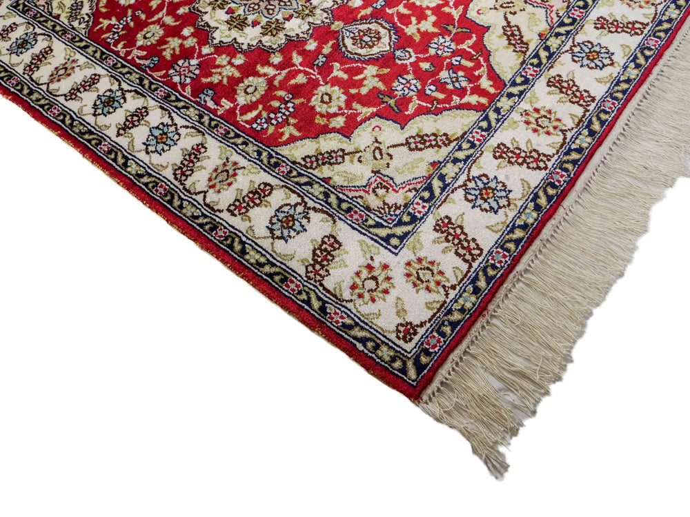 Seidenteppich - China Seide - 89 x 60 cm - rot