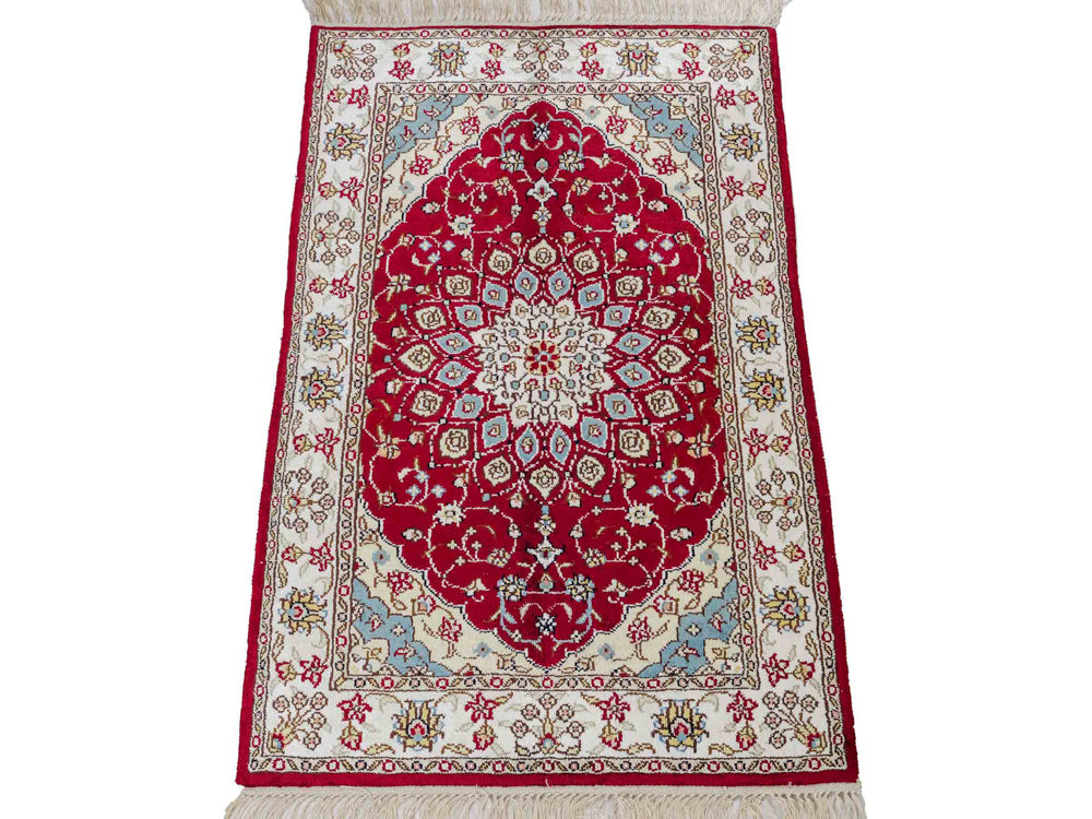 Seidenteppich - China Seide - 87 x 56 cm - rot