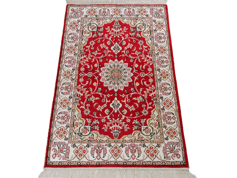 Seidenteppich - China Seide - 91 x 62 cm - rot