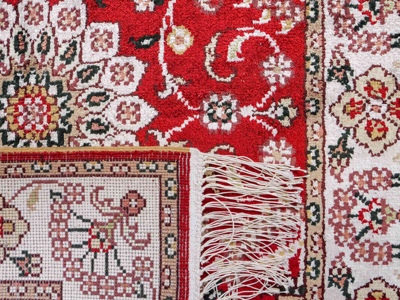 Seidenteppich - China Seide - 91 x 62 cm - rot