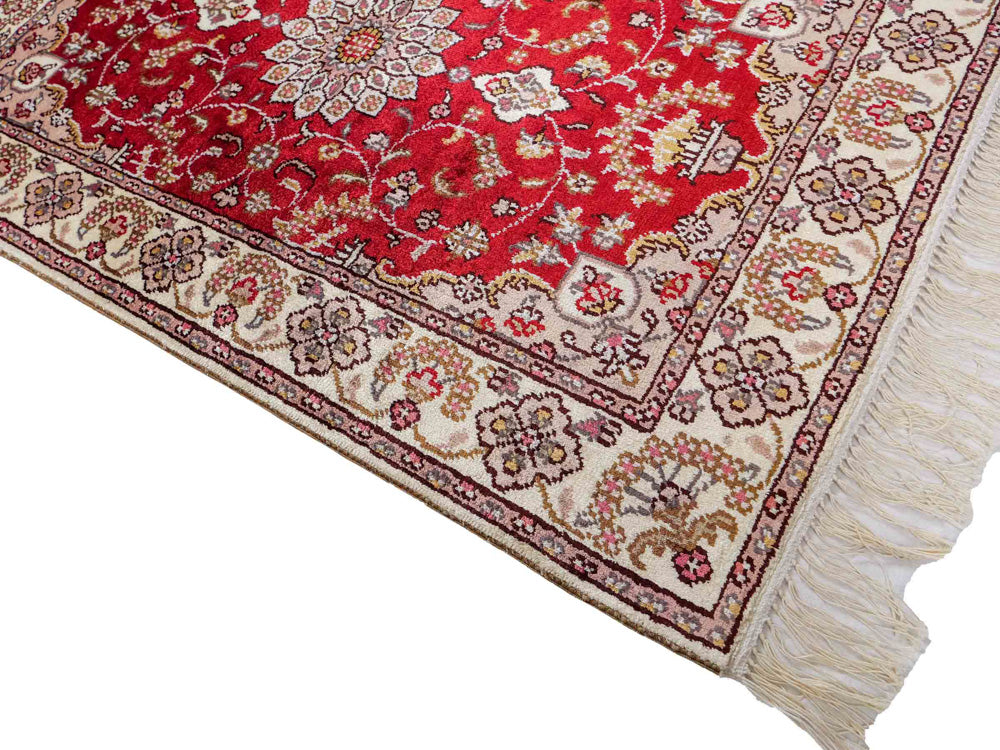 Seidenteppich - China Seide - 92 x 60 cm - rot