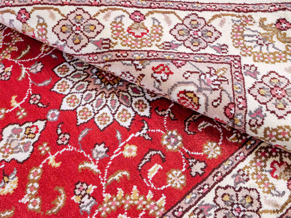 Seidenteppich - China Seide - 92 x 60 cm - rot