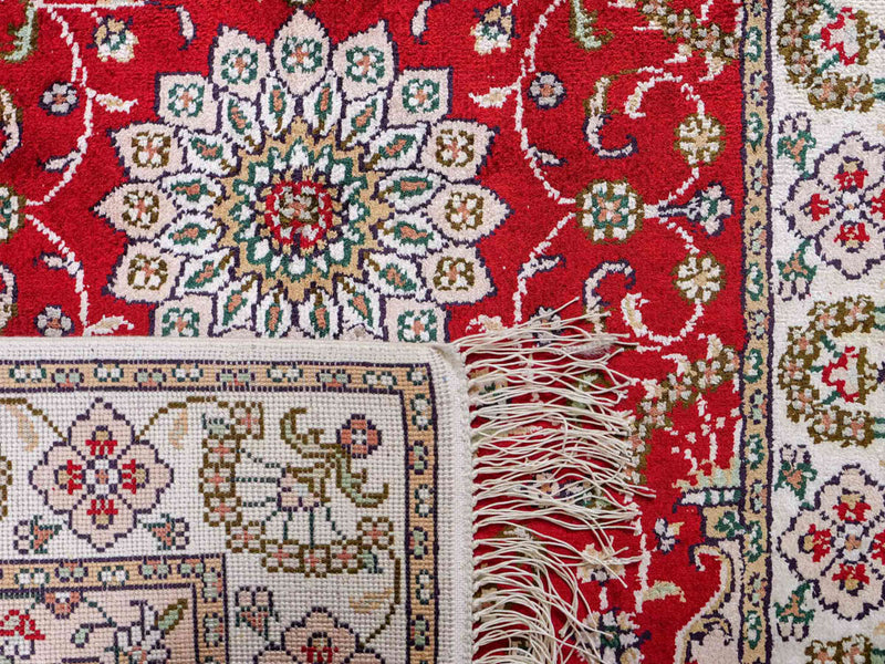 Seidenteppich - China Seide - 89 x 62 cm - rot