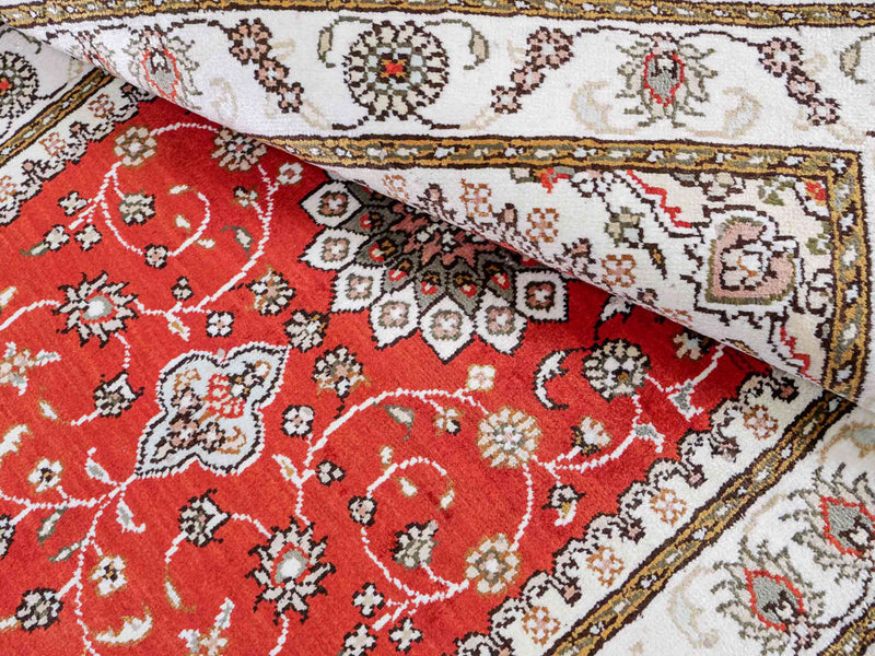 Seidenteppich - China Seide - 93 x 61 cm - rot