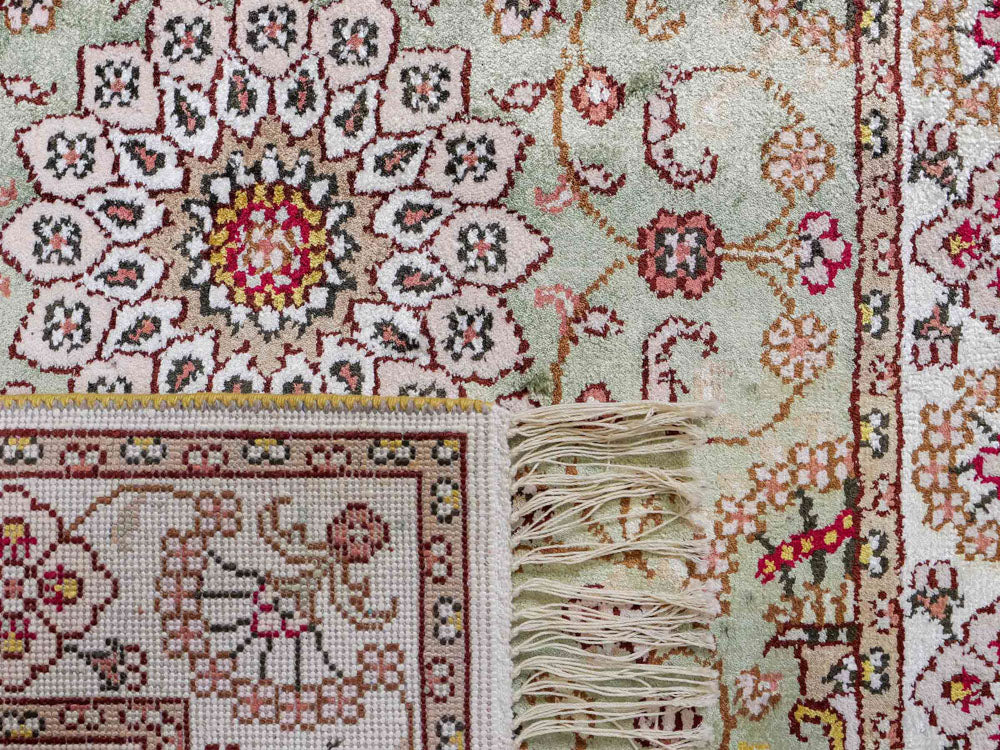 Seidenteppich - China Seide - 92 x 63 cm - sand