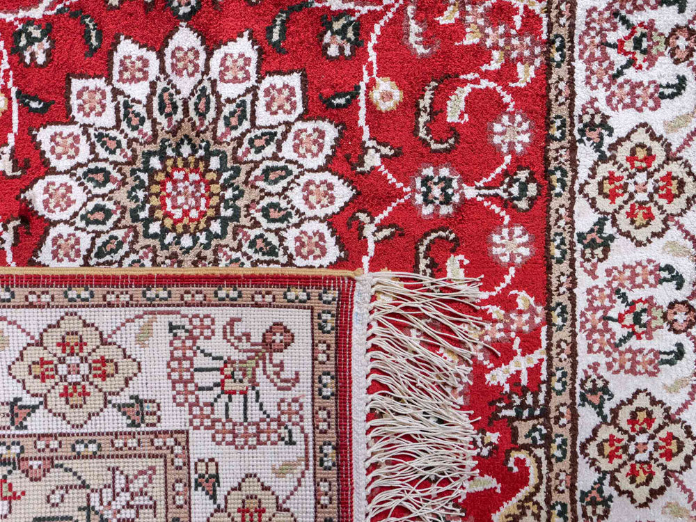 Seidenteppich - China Seide - 91 x 62 cm - rot