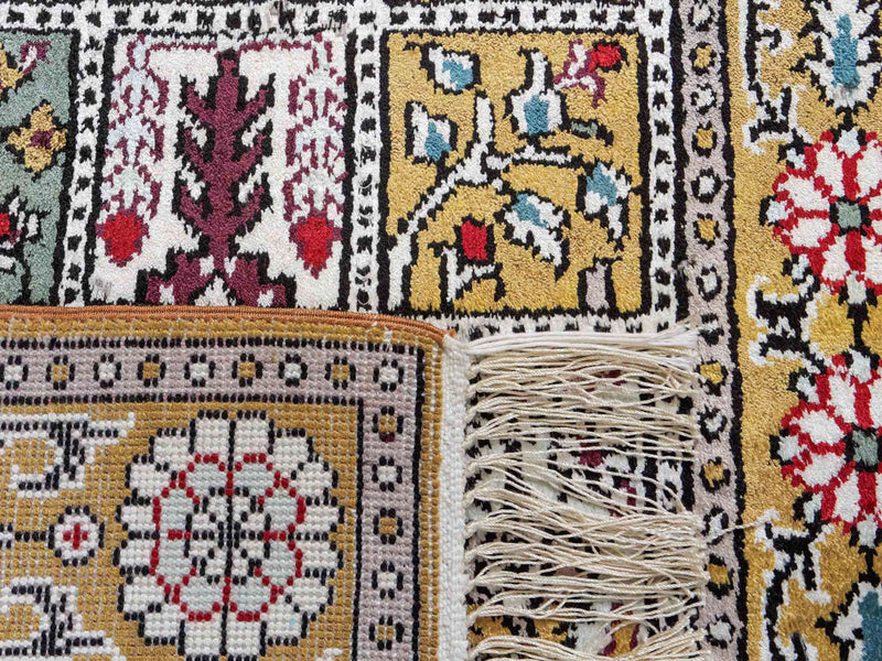 Seidenteppich - China Seide - 92 x 63 cm - mehrfarbig