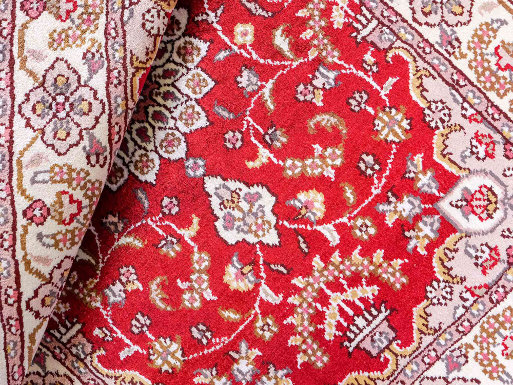 Seidenteppich - China Seide - 91 x 60 cm - rot