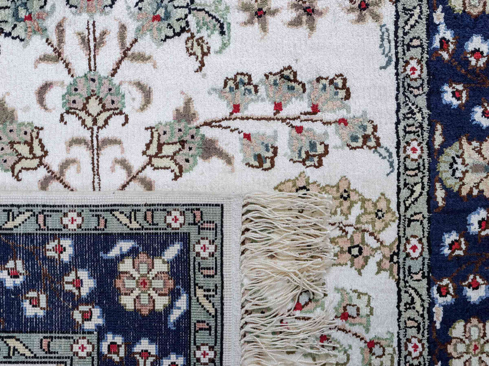 Seidenteppich - China Seide - 90 x 62 cm - creme