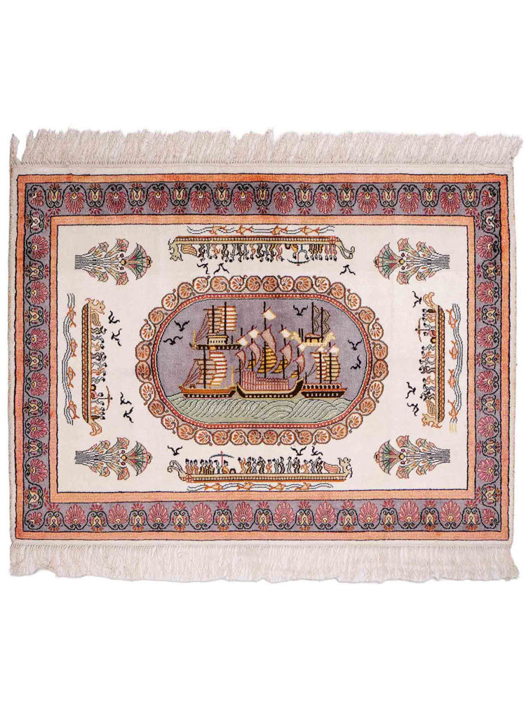 China Seide Teppich 123x91cm - Orientteppich