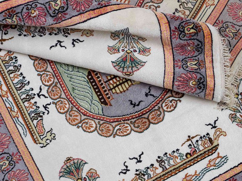 China Seide Teppich 123x91cm - Orientteppich