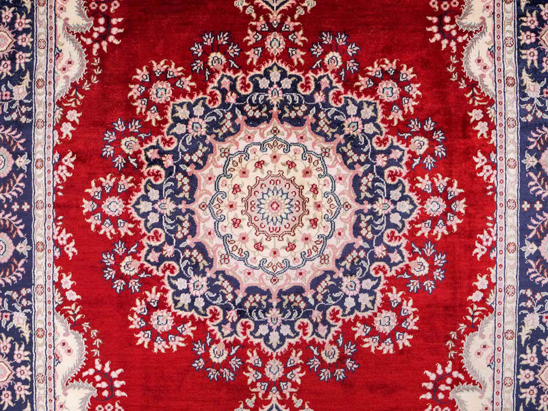 Seidenteppich - China Seide - 186 x 121 cm - rot