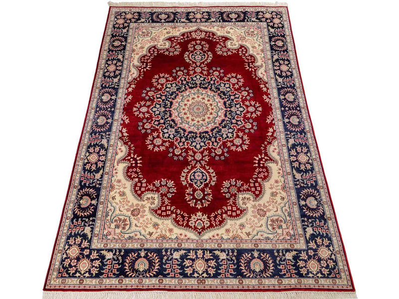 Seidenteppich - China Seide - 186 x 121 cm - rot