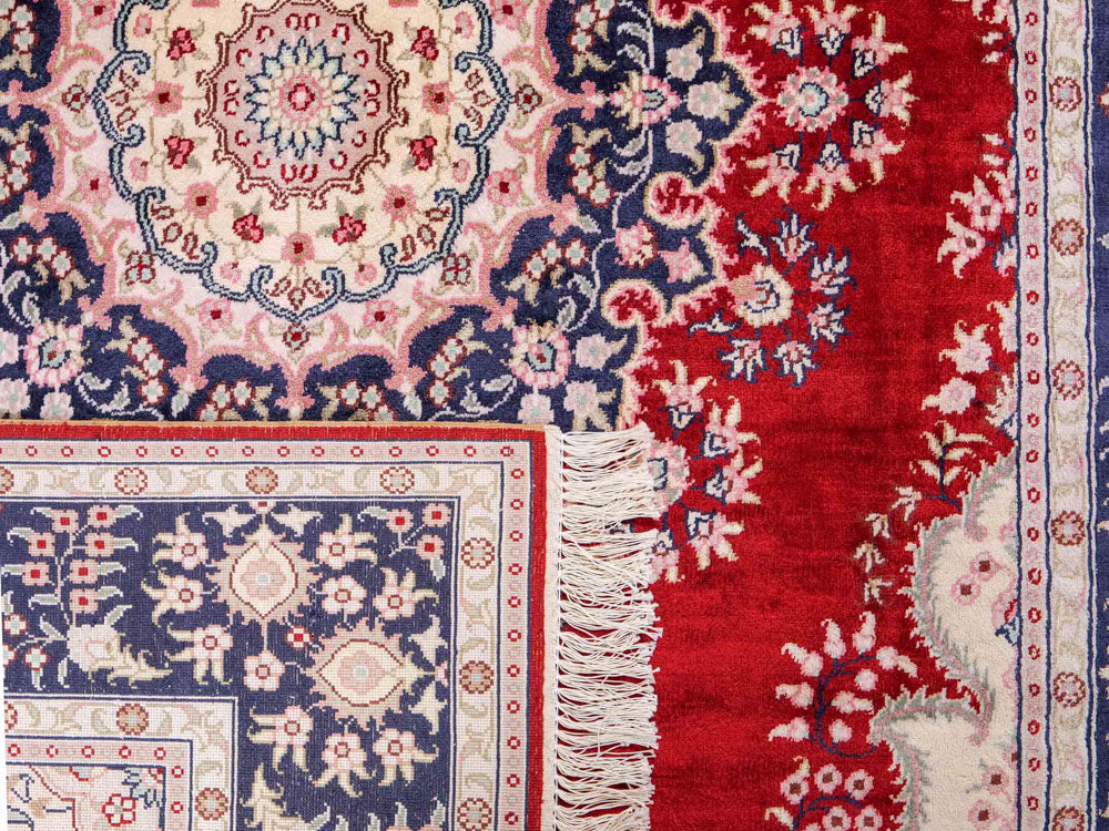 Seidenteppich - China Seide - 186 x 121 cm - rot