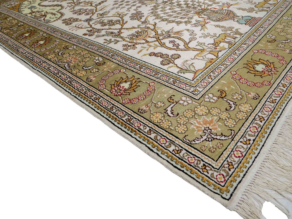 Seidenteppich - China Seide - 183 x 124 cm - beige