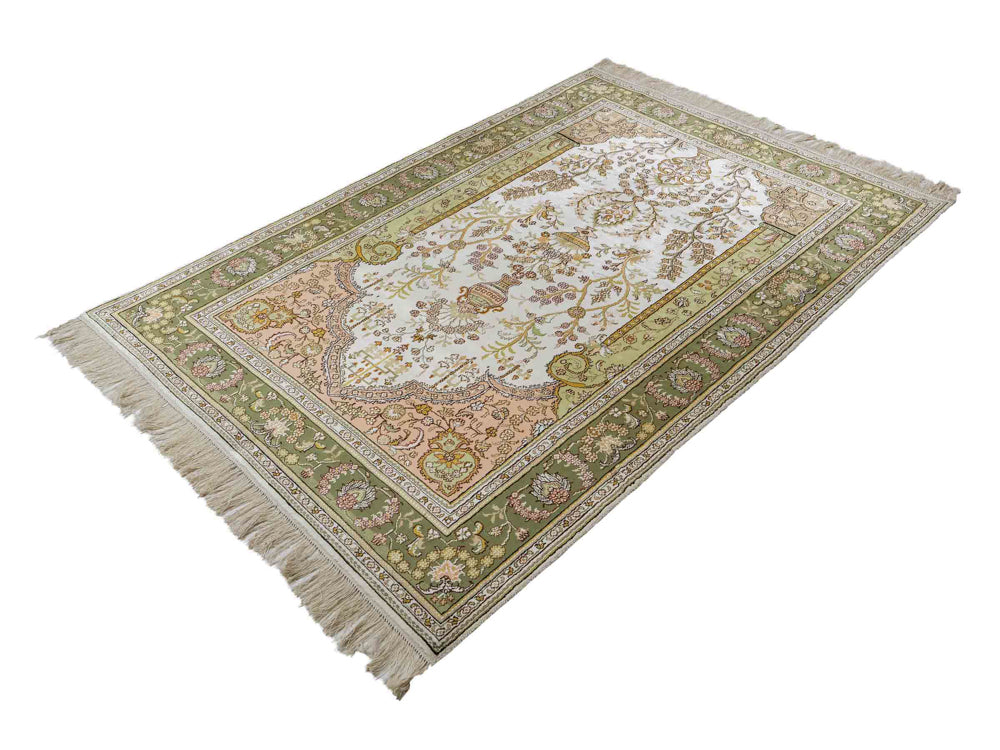 Seidenteppich - China Seide - 181 x 123 cm - beige
