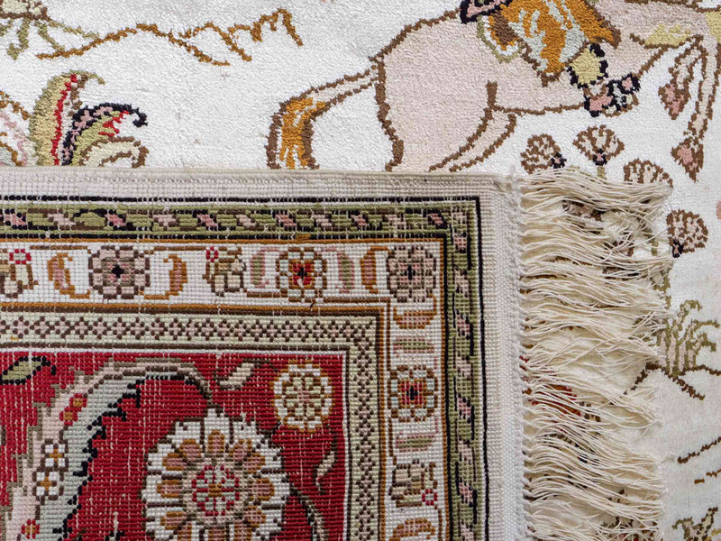 Seidenteppich - China Seide - 184 x 125 cm - beige