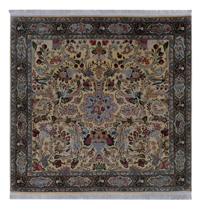 Täbriz - 50 Raj Teppich 200x200cm - Perserteppich