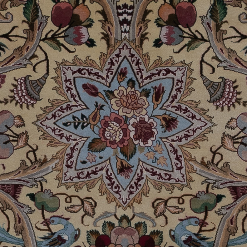 Täbriz - 50 Raj Teppich 200x200cm - Perserteppich