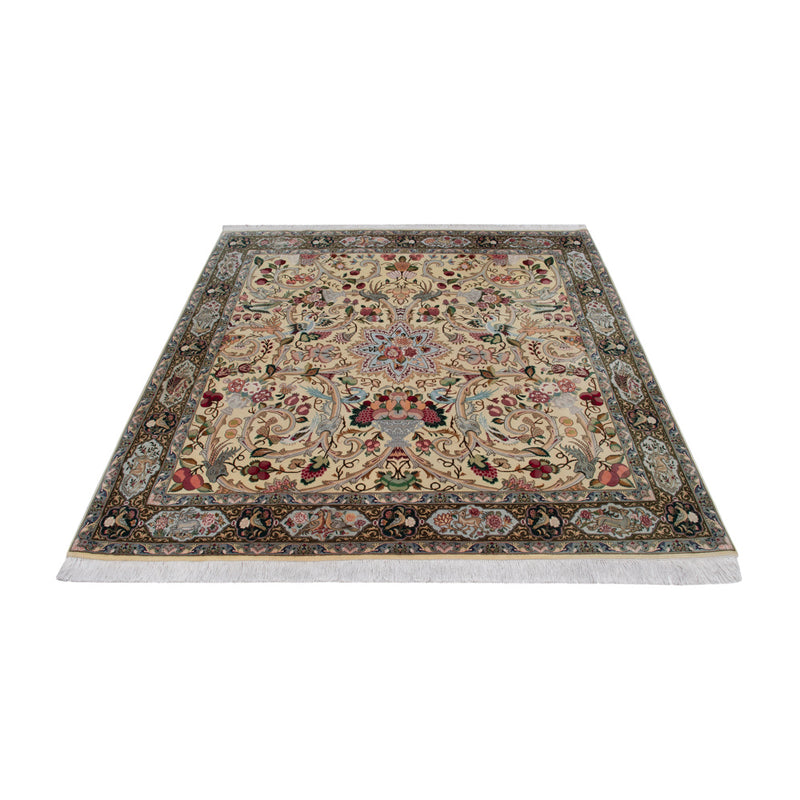 Täbriz - 50 Raj Teppich 200x200cm - Perserteppich