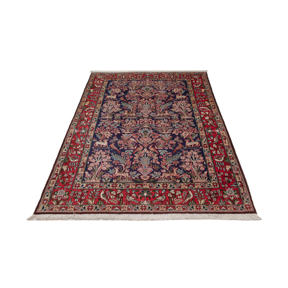 Perserteppich - Ghom - 206 x 138 cm - dunkelblau