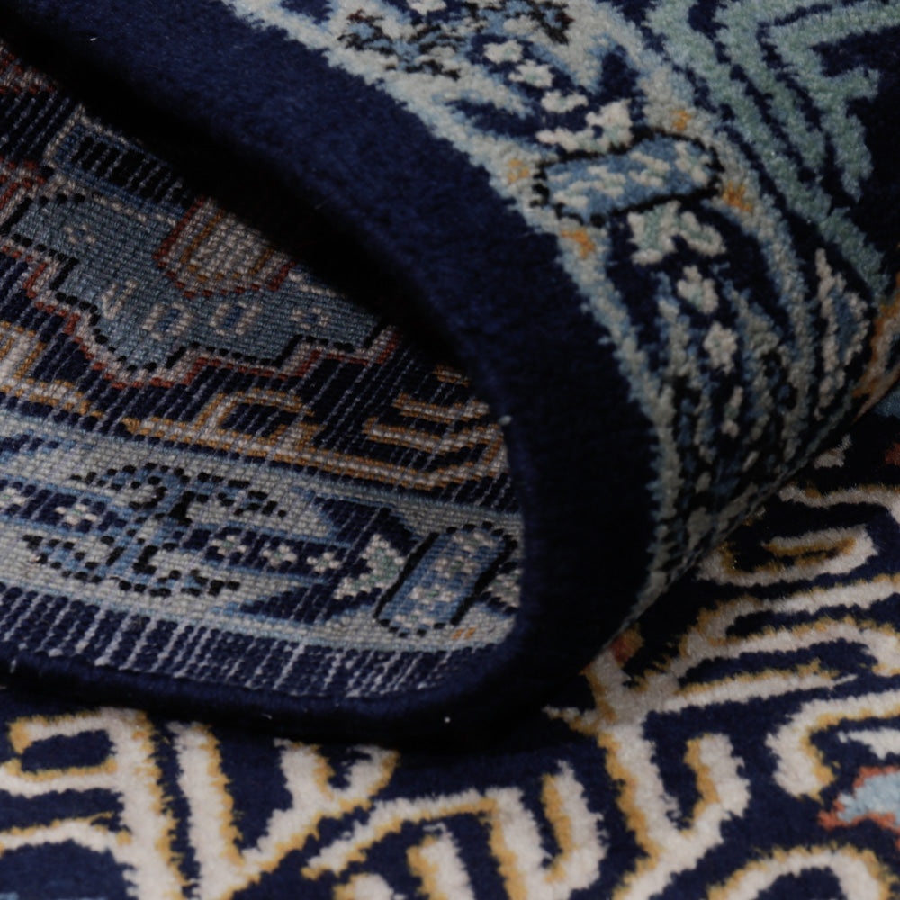 Perserteppich - Keshan - 208 x 134 cm - petrolblau