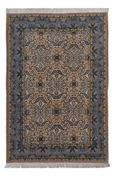Ghom Teppich 140x209cm - Perserteppich - sand