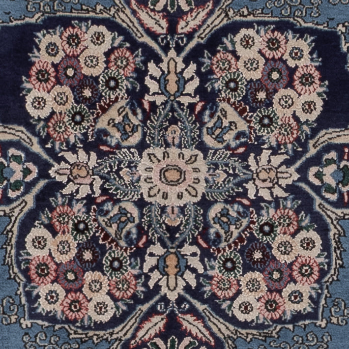 Perserteppich - Ghom - 218 x 140 cm - blau