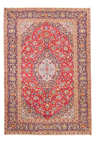 Keshan Teppich 195x290cm - Perserteppich - rot