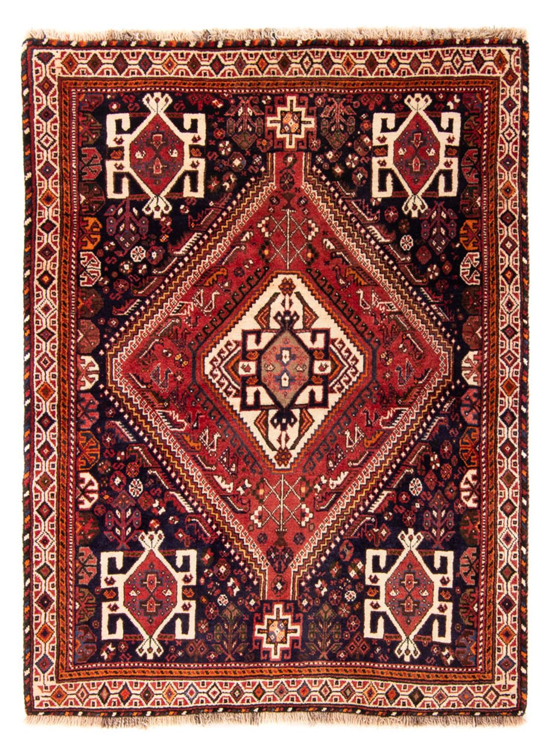 Perserteppich - Nomadic - 156 x 114 cm - rot