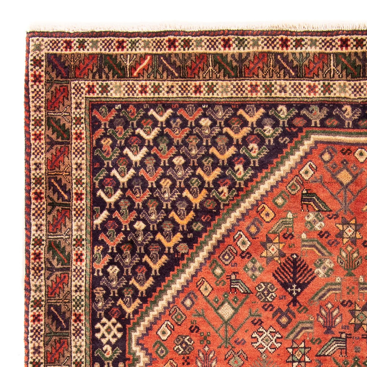 Perserteppich - Nomadic - 205 x 158 cm - orange