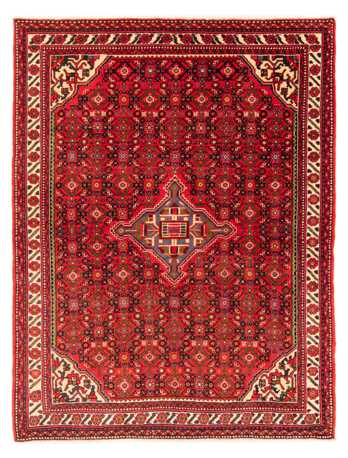 Perserteppich - Nomadic - 204 x 155 cm - rot