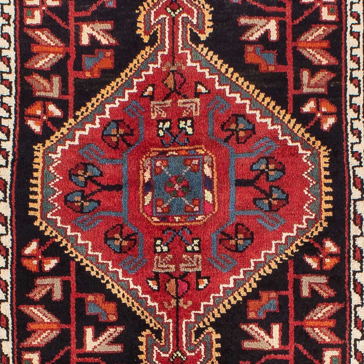 Perserteppich - Nomadic - 136 x 82 cm - dunkelblau