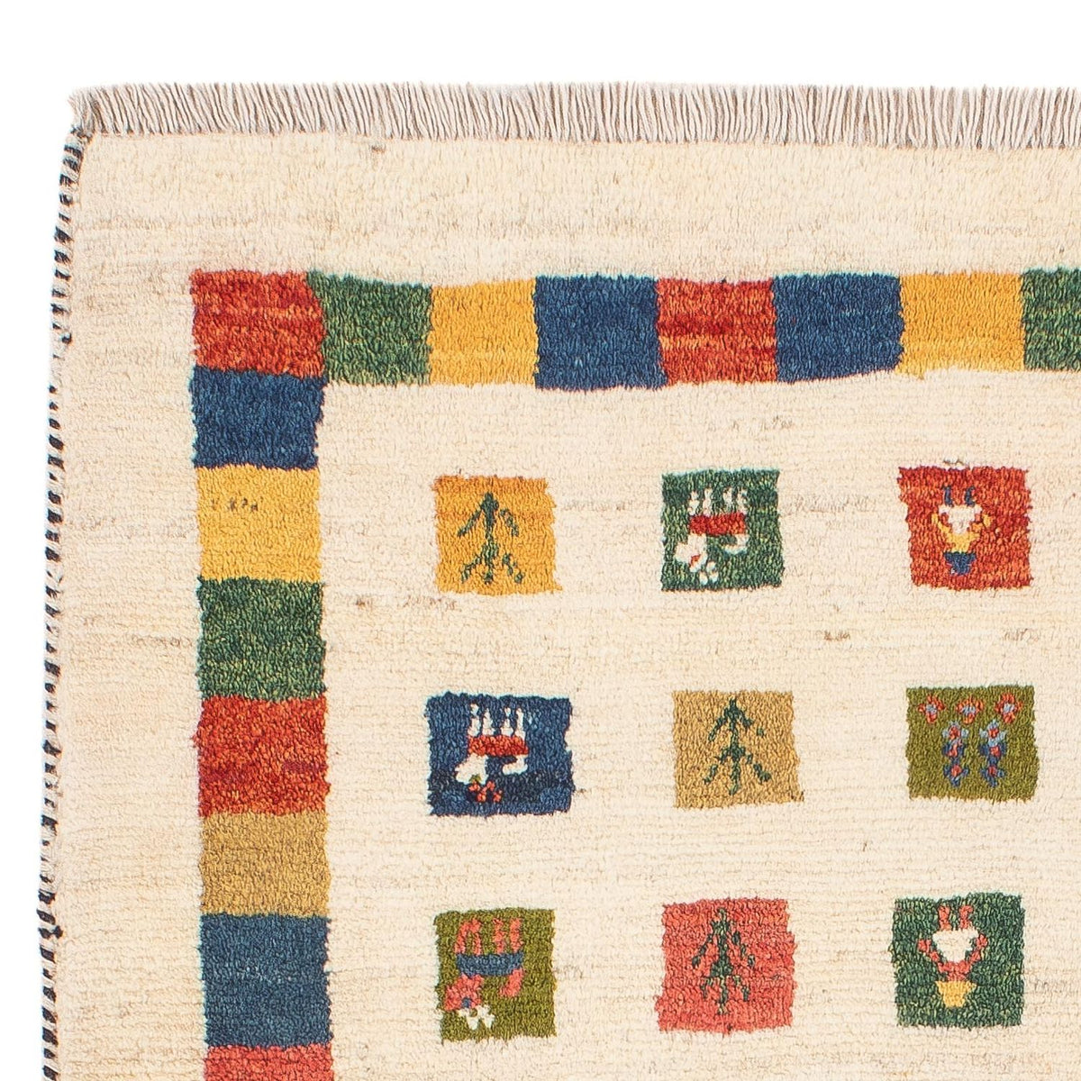 Gabbeh Teppich - Perser - 76 x 122 cm - mehrfarbig
