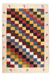 Gabbeh Teppich - Perser - 125 x 86 cm - mehrfarbig