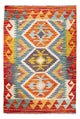 Kelim Teppich - Splash - 91 x 62 cm - mehrfarbig